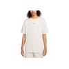 Solid Color Logo Print Crew Neck T-Shirt Men Tops Bright-Sulfur DM6709-104