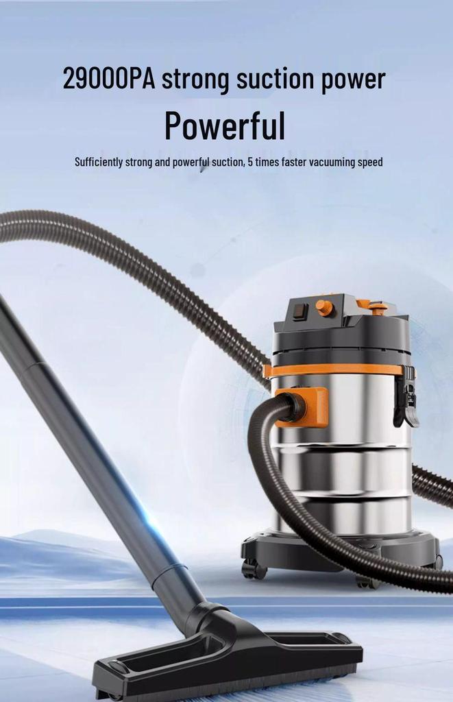 High Suction Vacuum Cleaner for Wet/Dry Use - Ideal for Initial and Grout Cleaning, Car Washing, and Industrial Needs