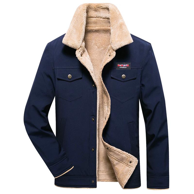 Men Winter Warm Hoodie Solid Fleece Coat Outwear Realdo Mens Thicken Wind Jacket