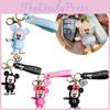Cute Cartoon Pvc Keychain With Classic Mickey And Minnie Design