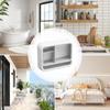 Dustproof Multi-layer Bathroom Organizer Cosmetics Wall-mounted Storage Box Organizer Suitable for Bathroom Kitchen Storage
