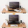 SANWA SUPPLY Monitor Stand with Outlet (W600, Black) MR-LC212BK
