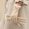 Windproof Winter Warm Gloves Full Finger Winter Mittens Elegant Retro Touch Screen Gloves  Women