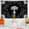 Colorful Petal Life Tree Tapestry Wall Hanging Psychedelic Witchcraft Hippie Tapiz Bohemian Living Room Bedroom Home Decor