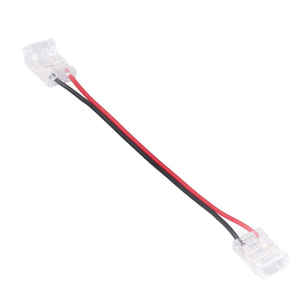 10pcs 8mm/10mm Strip Light Connector 2Pin Extension Connector Strong Jumper Connector  For Home