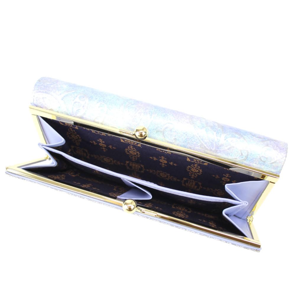 ANNA SUI Damen Langbörse im Antik-Stil mit Schlangenmotiv, Verschluss und Schmetterlingsdesign (Rosa) 316890