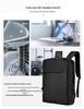 Cross-Border Business Laptop Backpack for Students - Simple, Solid Color Design