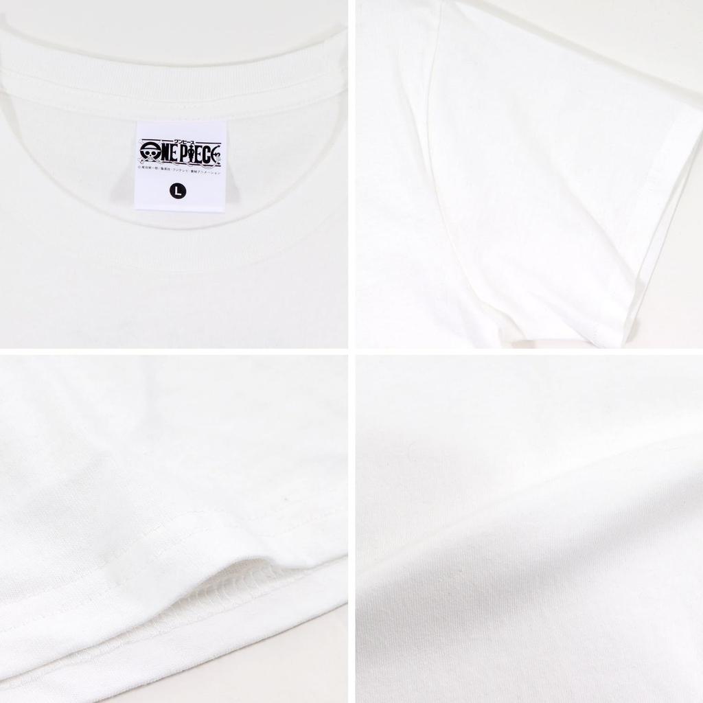 Airin Modern ONE PICE Chopper Short Sleeve 572 Black Men's T-Shirt (Sizes M/L/LL) (White/Beige/Black)