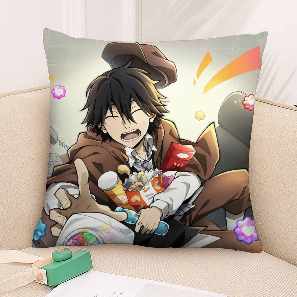 Bungo Stray Dog Edogawa Ranpo Pillow Case Plush Fabric Soft  Pillowcase Double Sided Print Cushion Cover Household Gifts