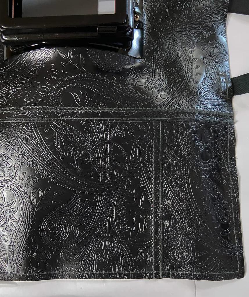 Red Gear Welding Combination Made in Japan Headgear, Drawstring, (Black Paisley)