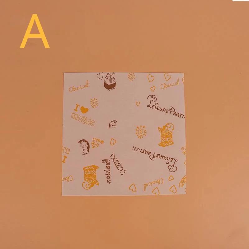 

50 шт. Популярные кухонные инструменты для выпечки Какашки Когда Коробка для торта Подкладка Гамбургер Торт Жиронепроницаемая бумага Выпечка Впитывающая бумага 18X18см Аксессуары A