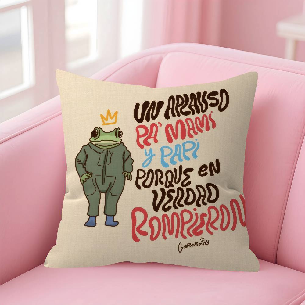 Singer bBad album Bunny  Personalized Pillow Cover Kids Bedroom Wild Party Decor Pillowcase kid Birthday shower Gift