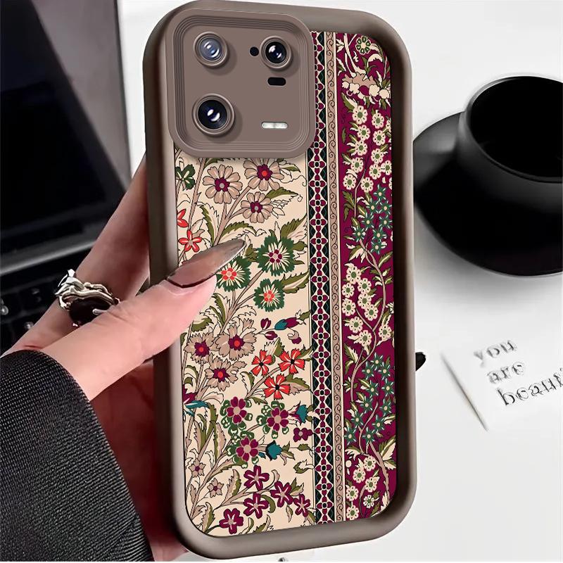Tribal Carpet Printing Case for Xiaomi Mi 15 14 14T 13 13T 12 11 11T Lite POCO X7 X6 5G X5 X3 NFC F6 F5 M7 M6 Pro 4G Cover Funda