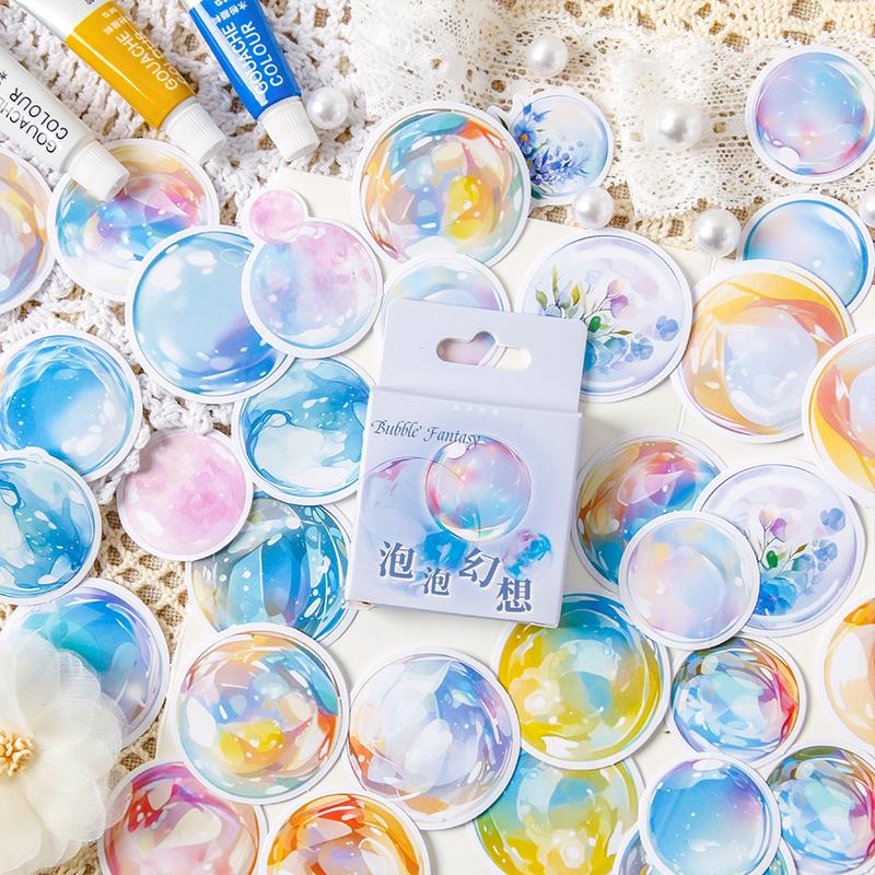 46 pcs Kawaii Fairy Tale World Decorative Boxed Stickers Scrapbooking Label Diary Sticker Stationery Album Phone Journal Planner