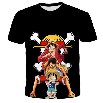 Cartoon Jongen 3D Print T-shirt Kort Kinderen Top Jongen Los Cool Kleding Casual T-shirt