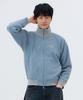 Not Only For Today Waffle Jersey Track Zip-Up Jacket [Sky Blue]