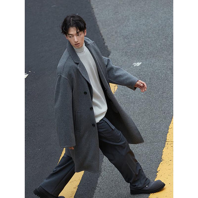 GXG Men's 2024 Winter Long Wool Blend Overcoat