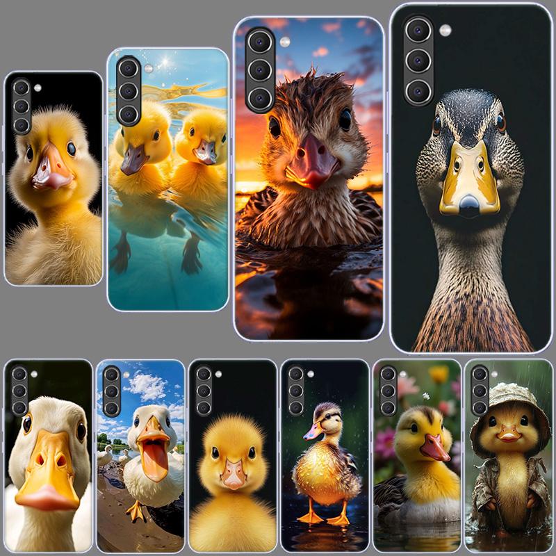 Yellow Duck Phone Case for Samsung A54 A14 A24 A34 A17 A37 A57 A55 A35 A25 A15 A13 A23 A33 A53 A07 A05S A04S A03 A73 Galaxy Note