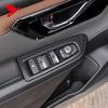 For Subaru Forester 2025 Car Interior Accessories Window Switch Cover Decor Trim Carbon Fiber Style Accessories Black Chrome 4PC