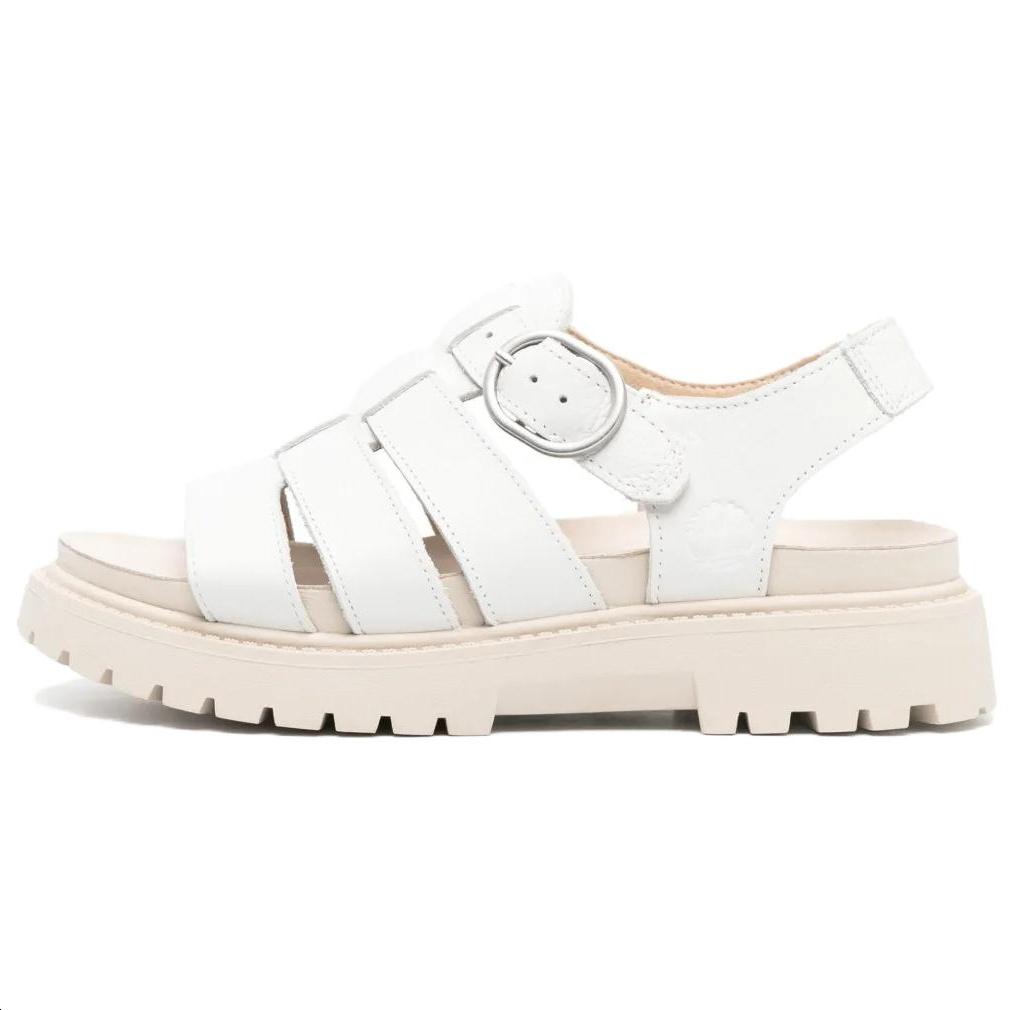 Timberland logo-debossed leather sandals Women`s TB0A62WREM2