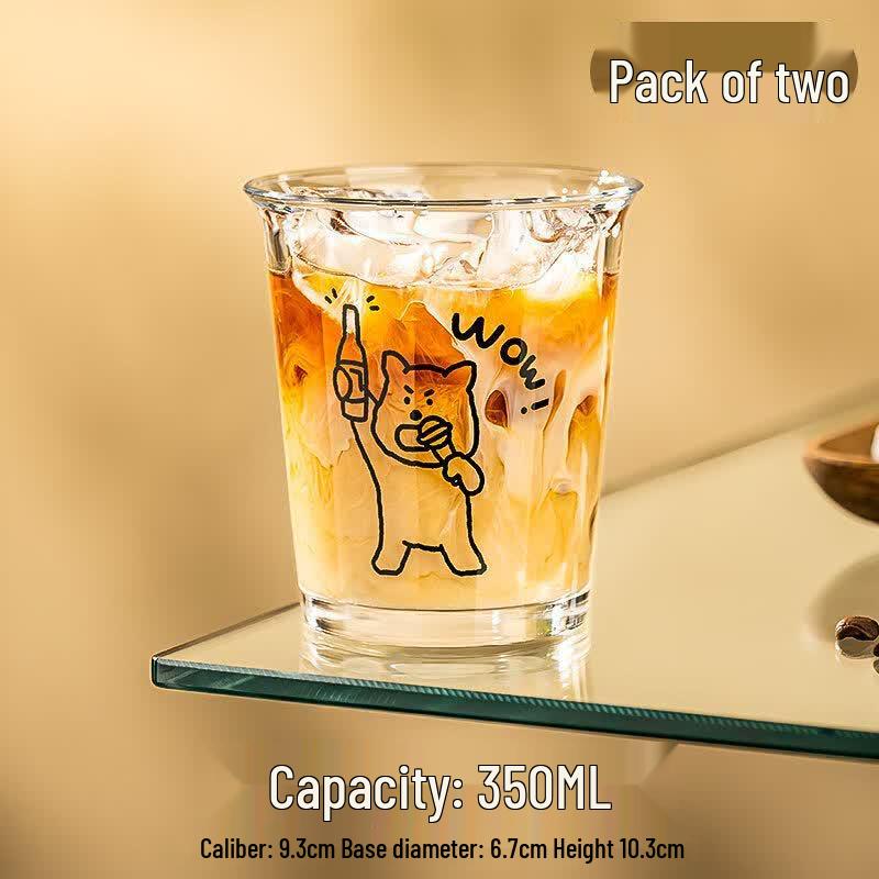Cute Puppy Glass Tea Infuser Cup