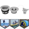 3Pcs Safety Air Valve with Filter Mesh Accessory for Inflatable Tent Boat Kayaksgray