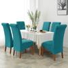 Coprisedia Schienale Alto in Velluto Spandex Caldo Invernale Coprischienale Seduta Sedia Progettato Per Sala da Pranzo Ufficio Matrimonio Lavabile in Lavatrice