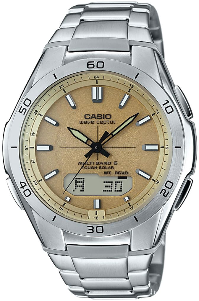 

[Casio] Волновой рецептор радиоприемник солнечный серебристый мужской WVA-M640D-9AJF