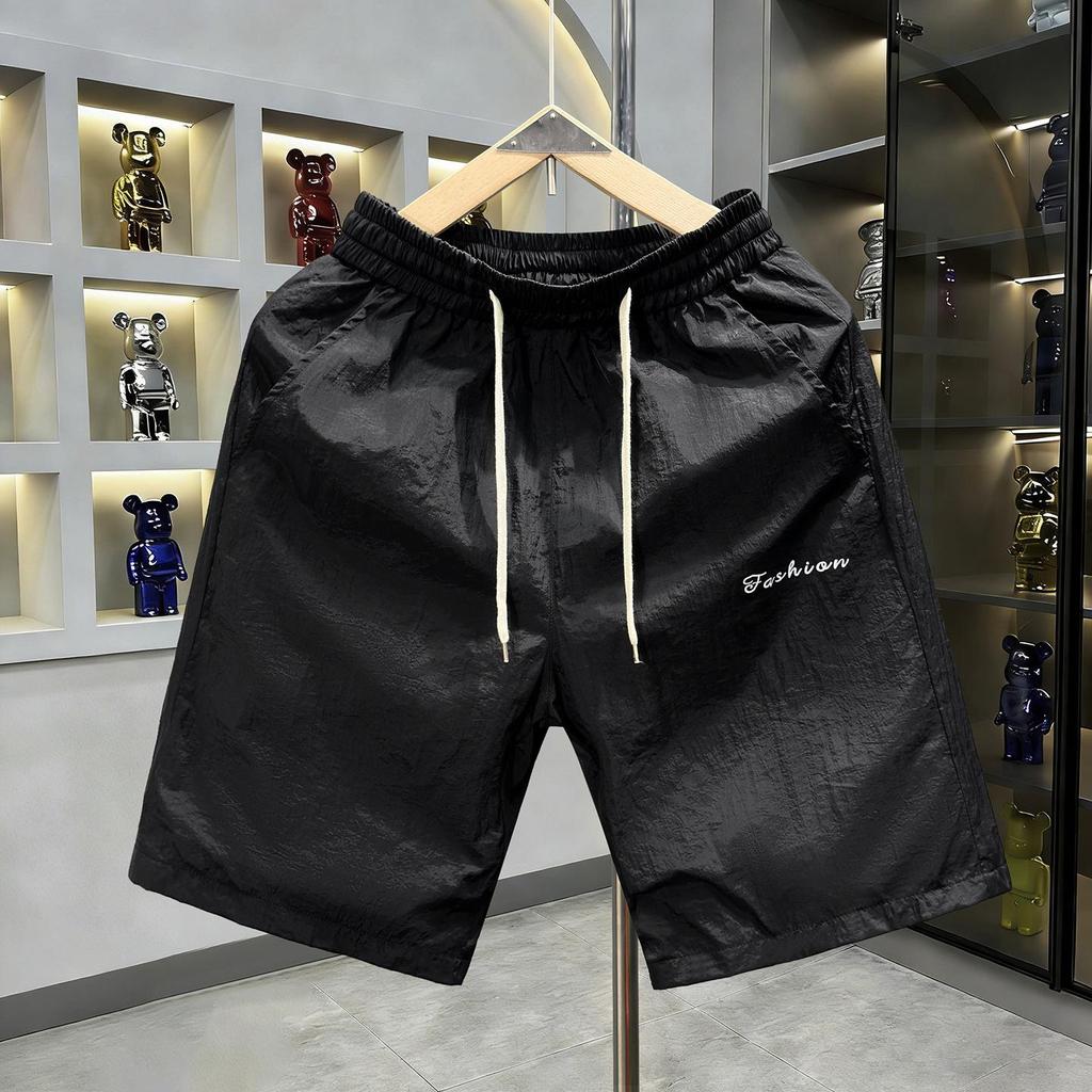 Men's Plus Size Summer Sports Sun Protection Set: Quick-Dry Breathable Loose Shorts & Jacket