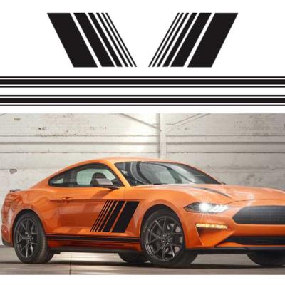 Stickers-stripes for Sports Racing Pair, Graphic Decor, Vinyl Stickers for Car Side Doors