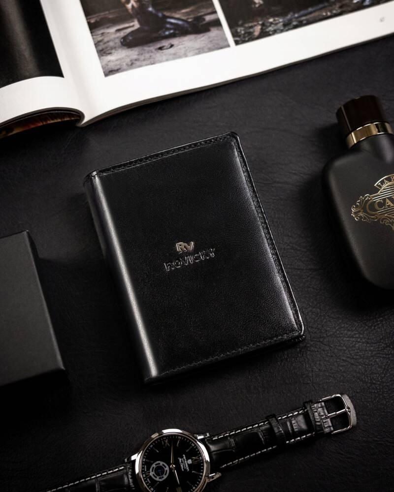 Large men's wallet made of natural leather - Rovicky