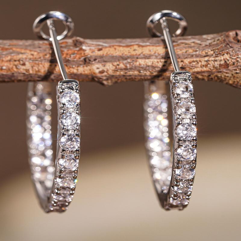 

Huitan Простые круглые серьги-кольца для женщин для свадьбы, вечеринки, помолвки, юбилея, универсальные модные аксессуары, подарок