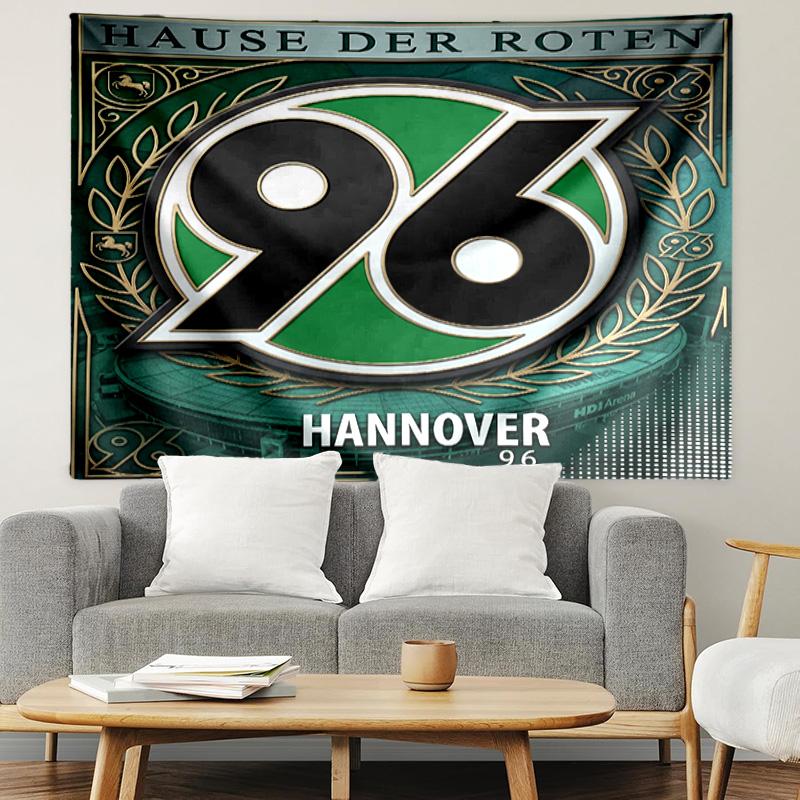 Hannover 96 Football Print Tapestry, Lightweight Wall Hanging, for Bedroom, Dorm, Living Room, Home Art Decor, Birthday Christmas Gift for Friends