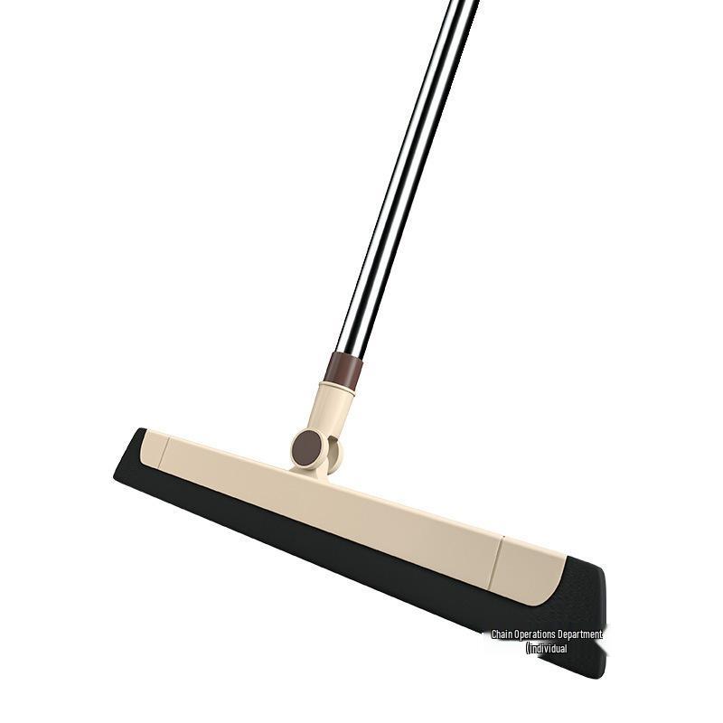 Multi-Purpose Bathroom & Floor Mop and Scraper for Hair and Water