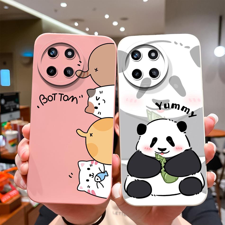 Leisure Style Case For Oppo Realme 11 Pro Plus Full Protection Soft Liquid Silicone Back Cover For Realme11 4G 5G Phone Cases
