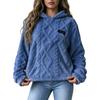 Women's Loose Plush Warm Casual Versatile Hooded Pullover Sweatshirt