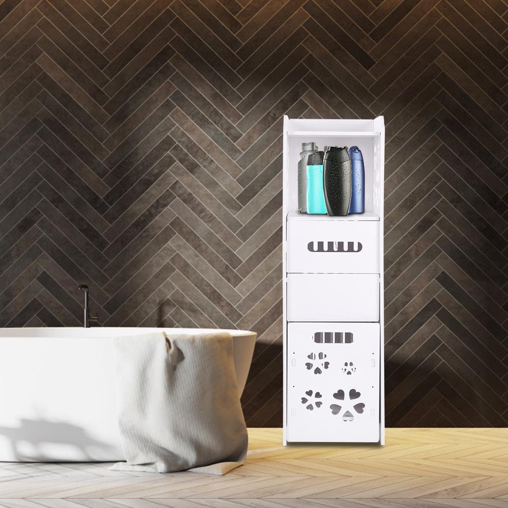 Schrank Holz Kunststoffplatte Korrosionsbeständig Wasserdicht 3 Schicht Badezimmerregal Schrank Wasserdichter Badezimmerschrank Schrank