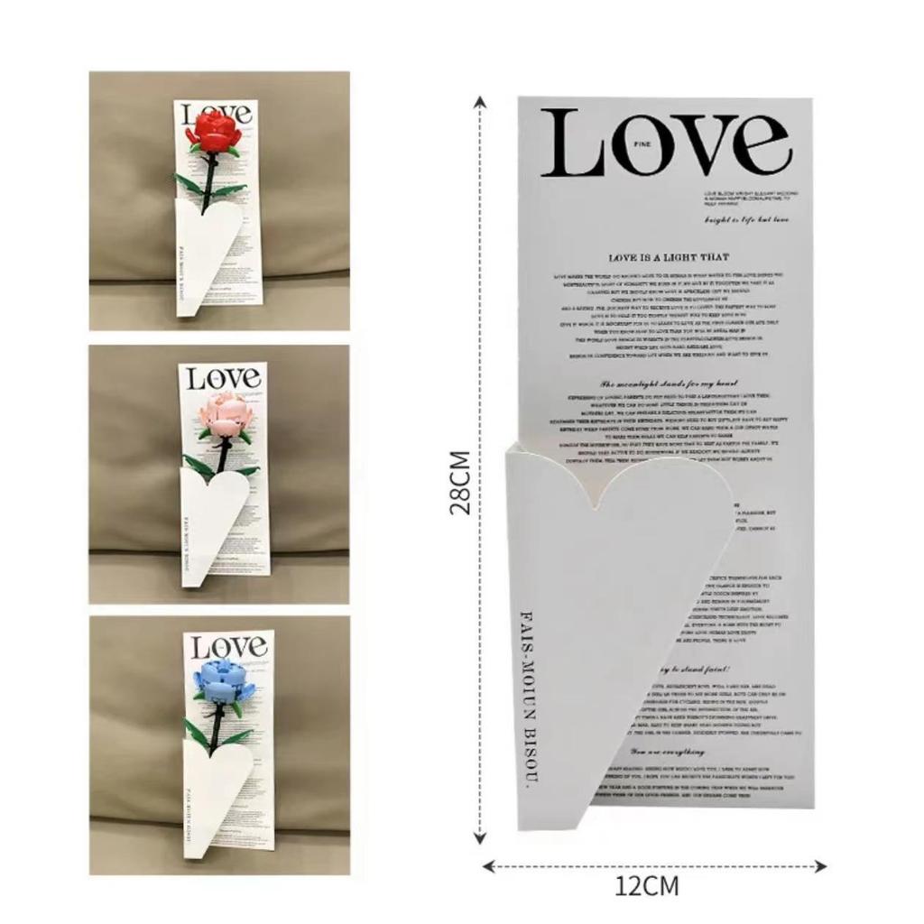 Goddess Festival Rose Building Blocks: DIY Handmade Flower Arrangement Kit with 38 Preserved Flowers