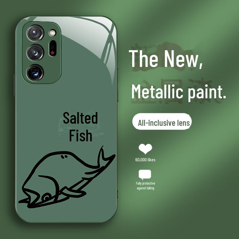 Lustige Cartoon Flüssigglas Hülle für Samsung Galaxy Note 20 - Einfaches, Kreatives, Sturzsicheres Design