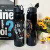 Cute Lion Tiger Cow Pattern 750ml Water Cup Portable for School Gym Camping Gift for Friends Family