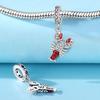 Beads Copper Charms Original Red Crayfish Ocean Pendant Beads Fit Bracelet Jewelry Diy Women Fine Gift Accessory
