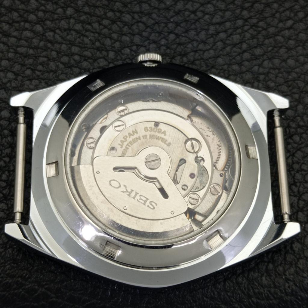 AUTOMATIC VINTAGE REFURBISHED SEIKO 5 6309A JAPAN MENS WHITE WATCH a441402-5 Sk-a441402