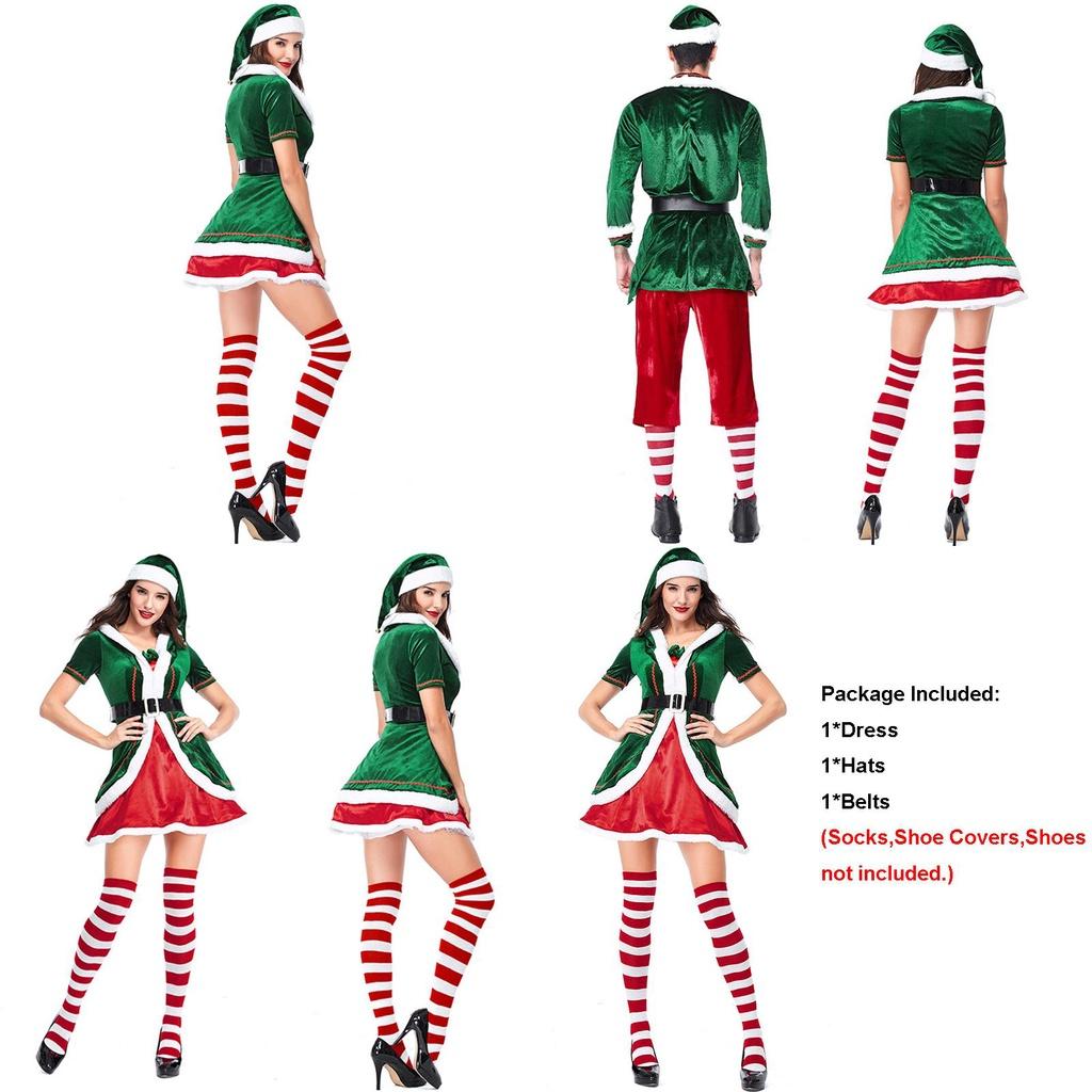 Comfortable And Fashionable Christmas Elf Cosplay Costume For Men And Women