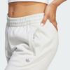 Adidas Originals Trefoil Logo Elastic Waistband Mid-Rise Fitted Knit Sports Pants Women Bottoms Light-Gray IL2379