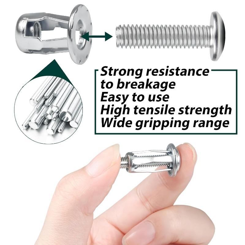 New Petal Nuts Expansion Screw Jack Nut M4 M5 M6 Carbon Steel Rustproof Corrosion-Resistant Petal Shape Rivet Nuts Fasteners