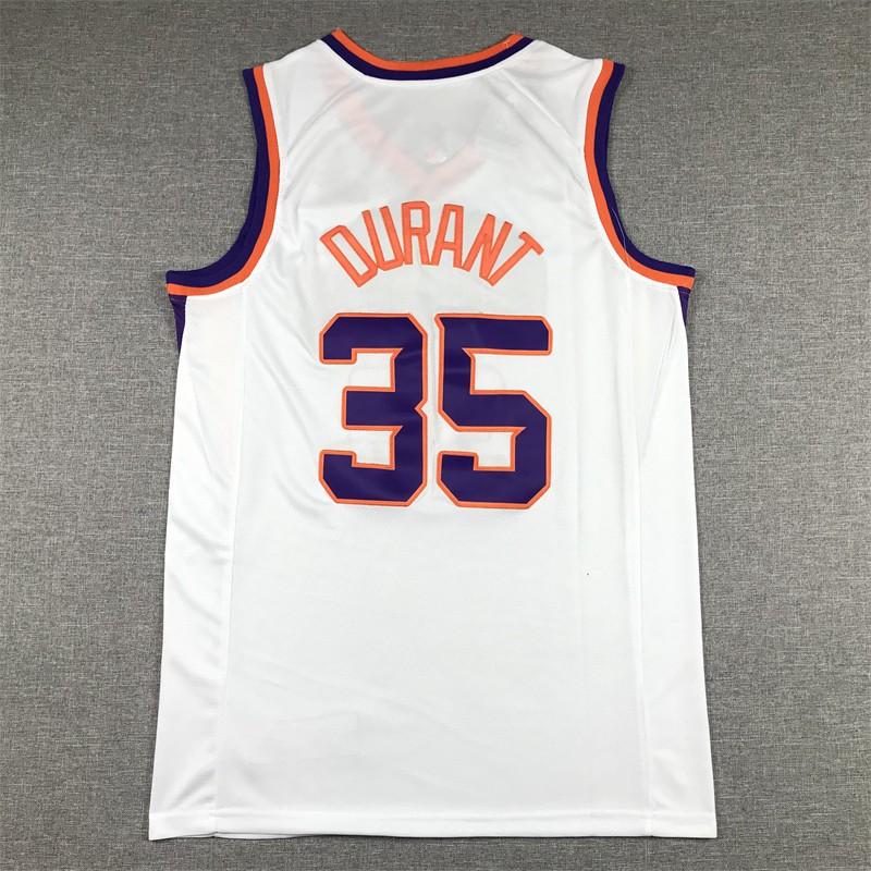 Mens Phoenix Suns 35 Kevin Durant Basketball Jersey Embroidered Cotton Sportswear Practice Game Casual Wear