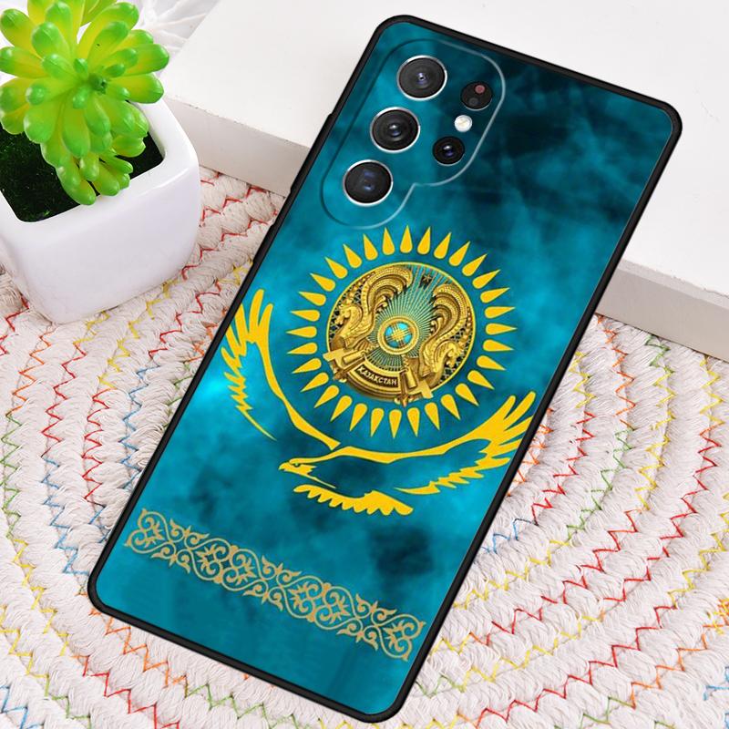 Kazakhstan Flag Silicone Phone Case For Samsung Galaxy Note 10 Pro S26 S25 S24 S23 S22 S21 Plus S25Ultra Capa Cover