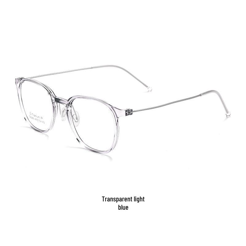 Danyang 5822N Women's Retro Small Frame Myopia Glasses, Ultra-Light Transparent Pure Titanium Frame