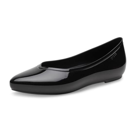 Crocs Women s Brooklyn High Shine Pointed Flat Sandals