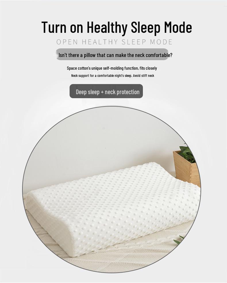 Ergonomic Space Memory Cervical Pillow - Slow Rebound Neck Support.